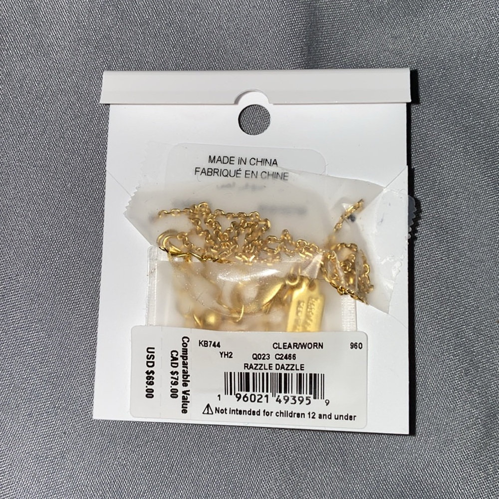 Kate spade razzle dazzle mini pendant gold necklace 💖 - Picture 4 of 5